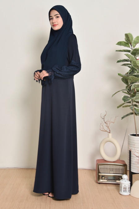 KHALISH ABAYA IN BLACK