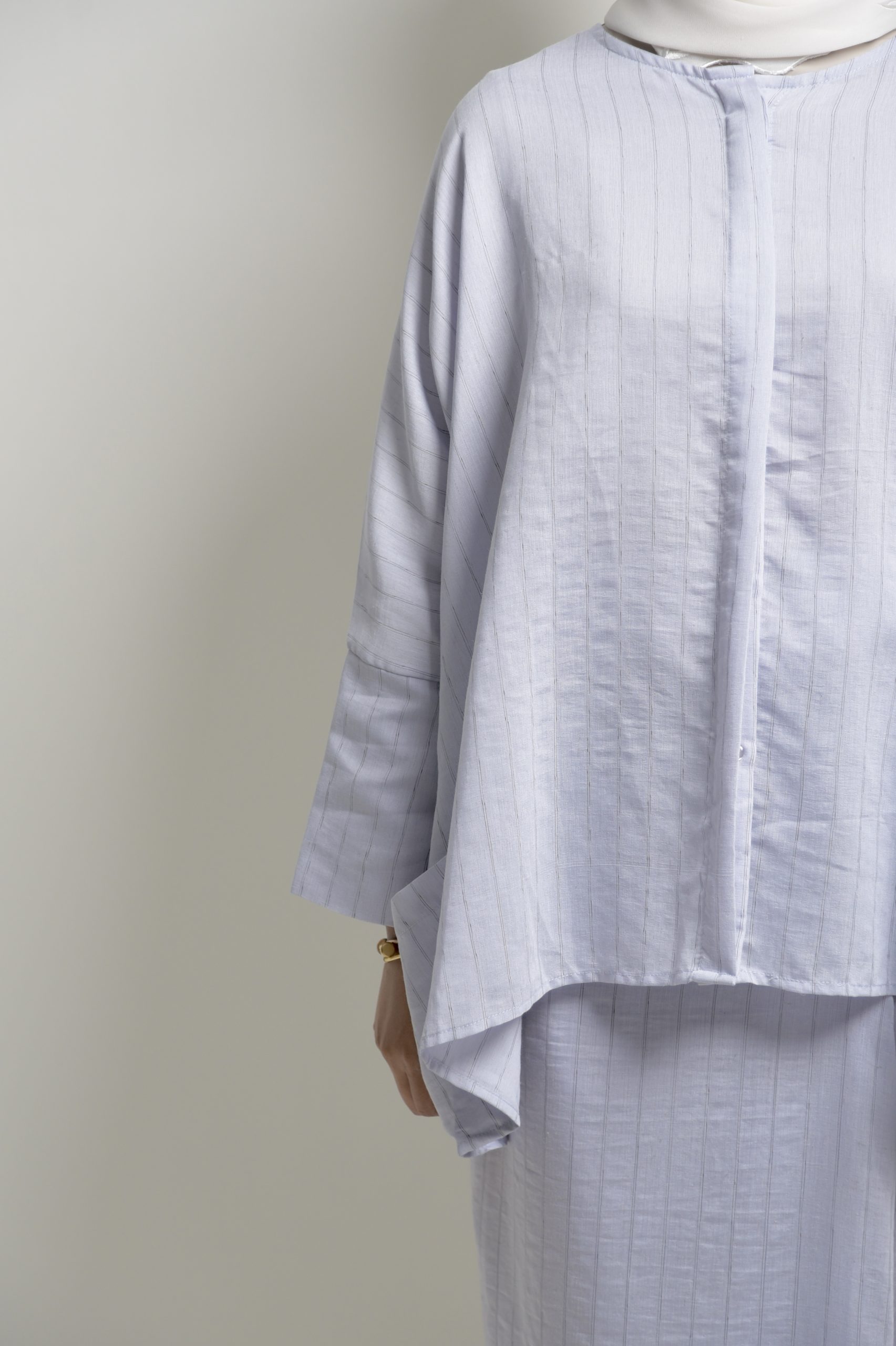 Ayra Kurung in Greyish Blue - Image 3
